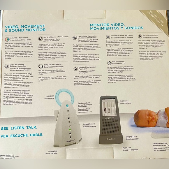 3-in-1 Baby Monitor by Angel Care - Picture 3 of 4